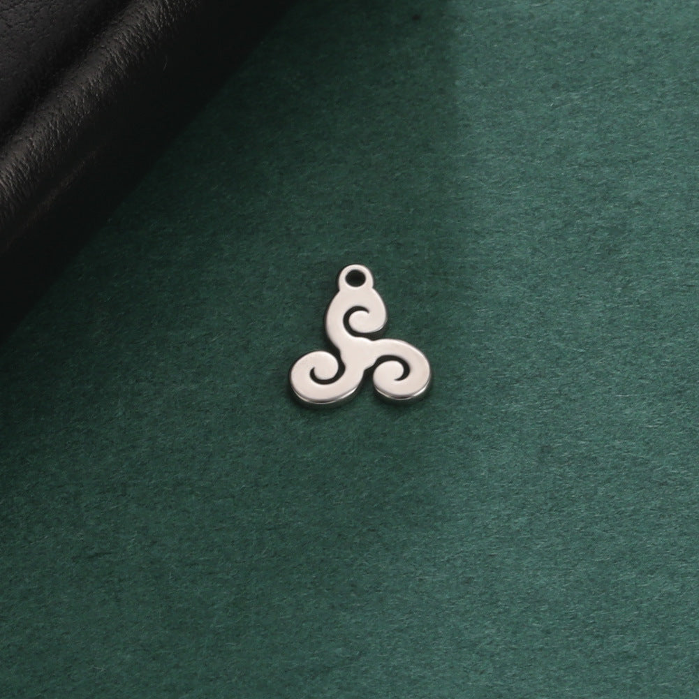 1 Piece 10*10mm 304 Stainless Steel Geometric Polished Pendant