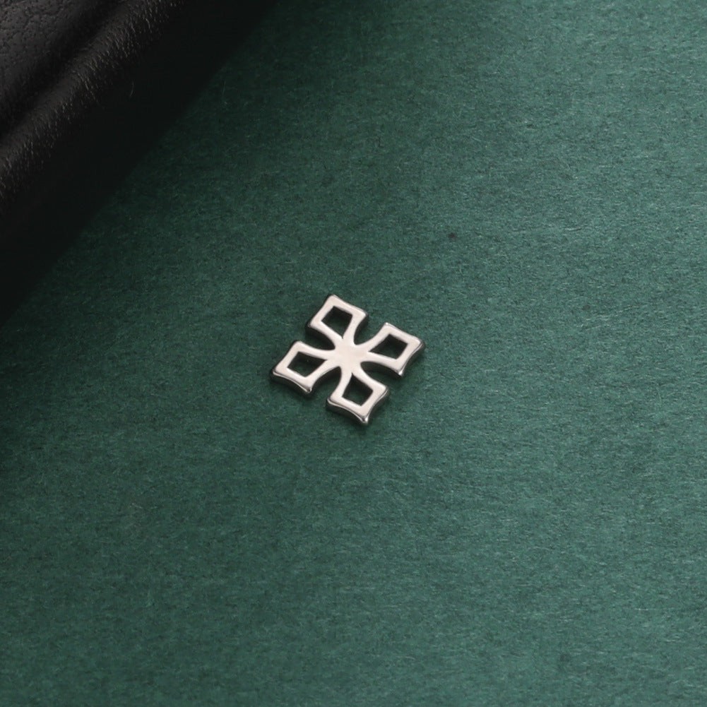1 Piece 10*10mm 304 Stainless Steel Geometric Polished Pendant