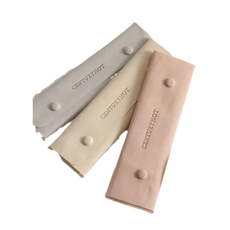 Necklace Box Made Of Durable Synthetic Fibre In Elegant Pink Color