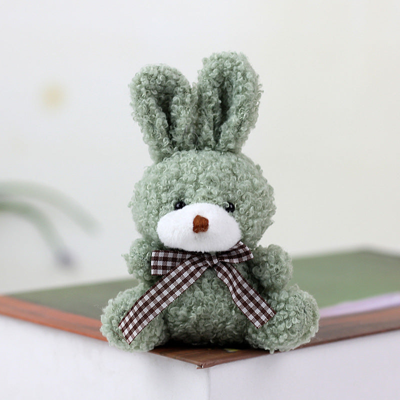 Cute Natural Pink Plush Rabbit Stuffed Animal Toy For Children Unisex