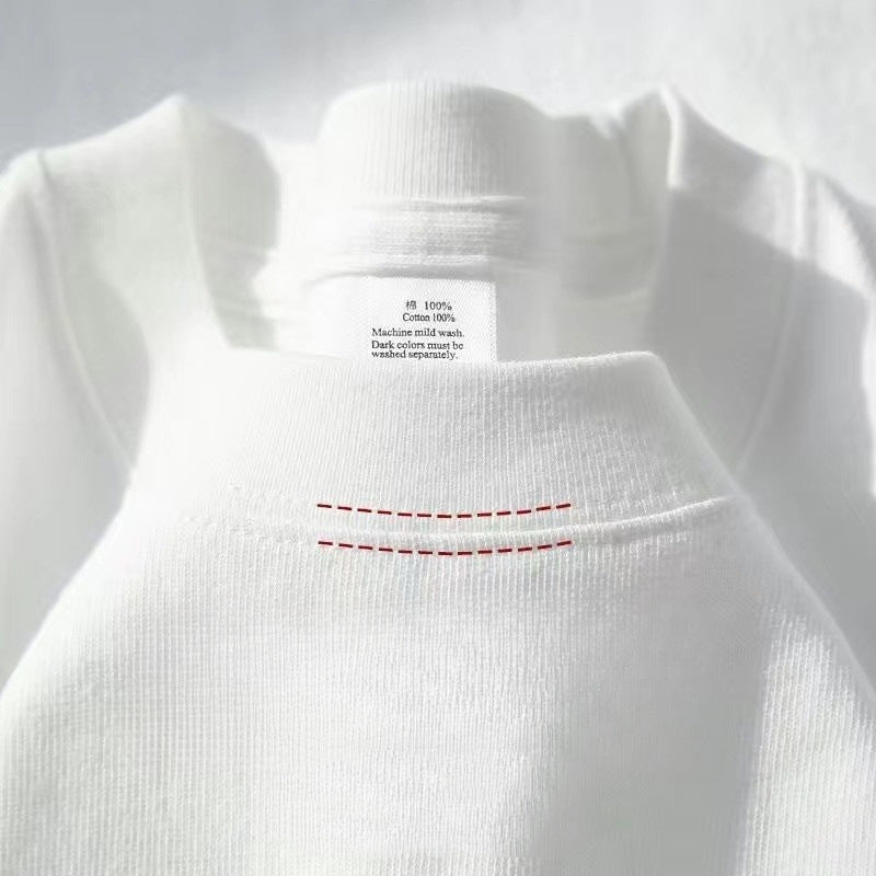 Men's Short Sleeve Cotton T-shirt With Printing, Pullover Style
