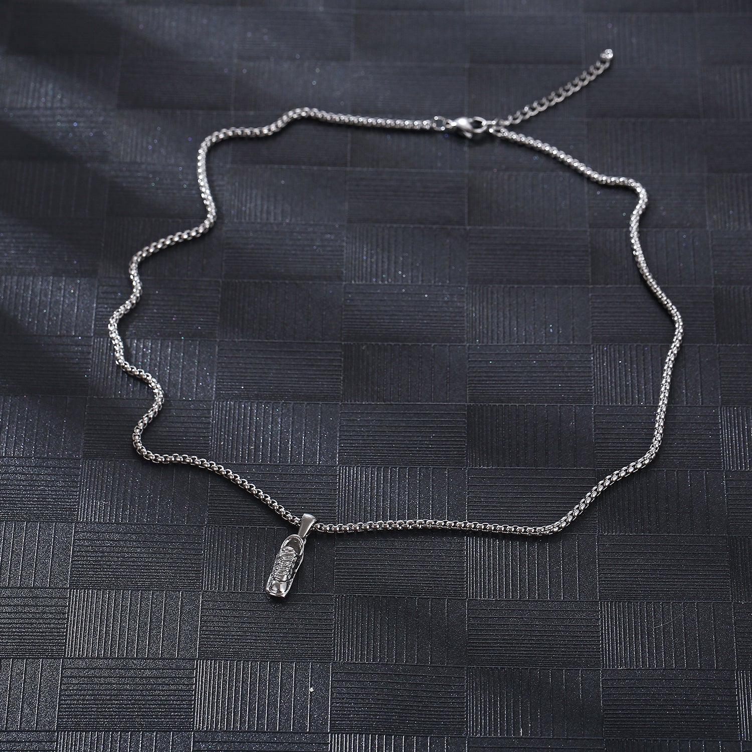 Handmade French Style Unisex Necklace With 18K Real Gold Plated 304 Stainless Steel Box Chain