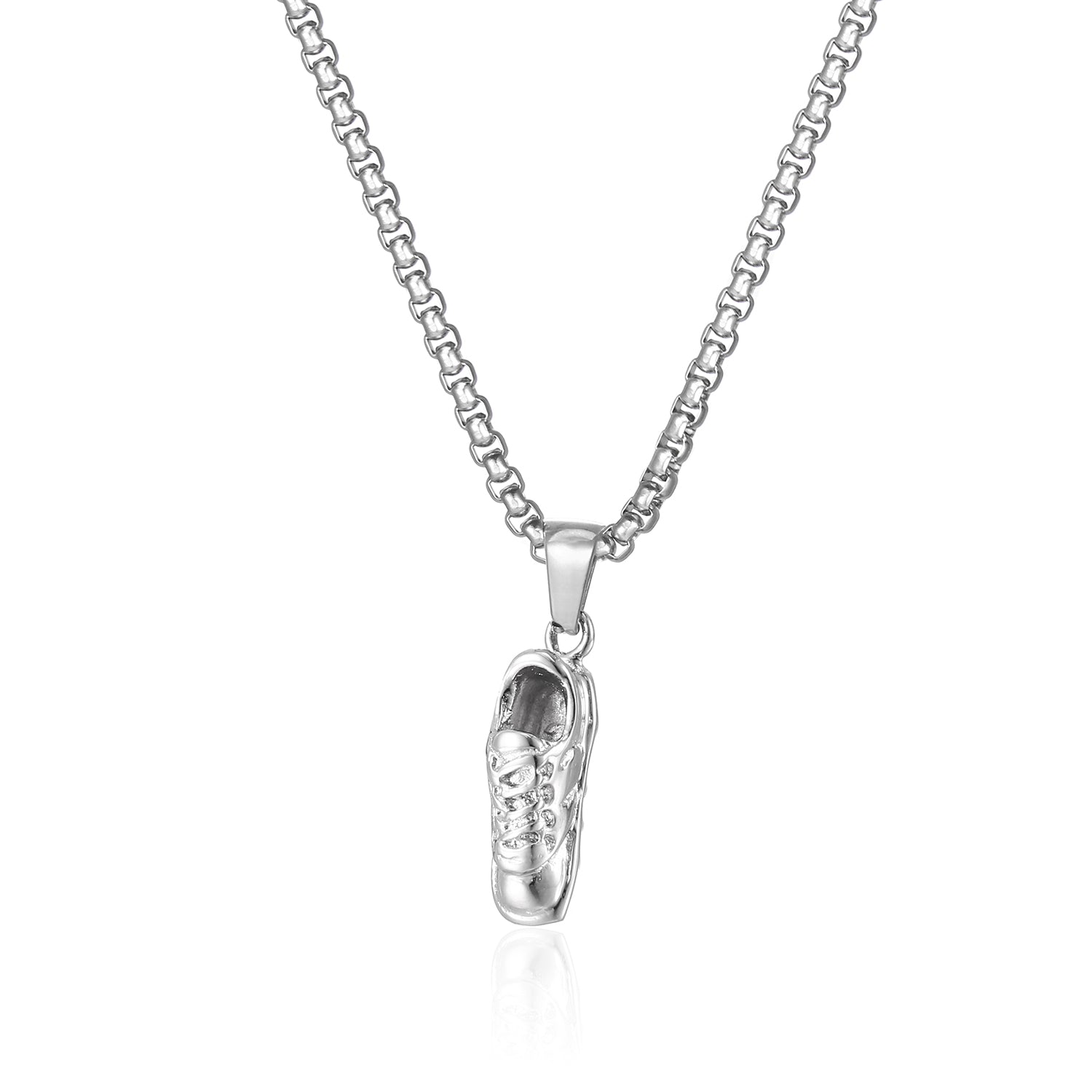 Handmade French Style Unisex Necklace With 18K Real Gold Plated 304 Stainless Steel Box Chain