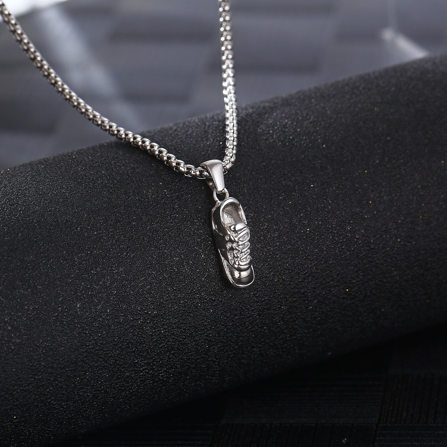 Handmade French Style Unisex Necklace With 18K Real Gold Plated 304 Stainless Steel Box Chain