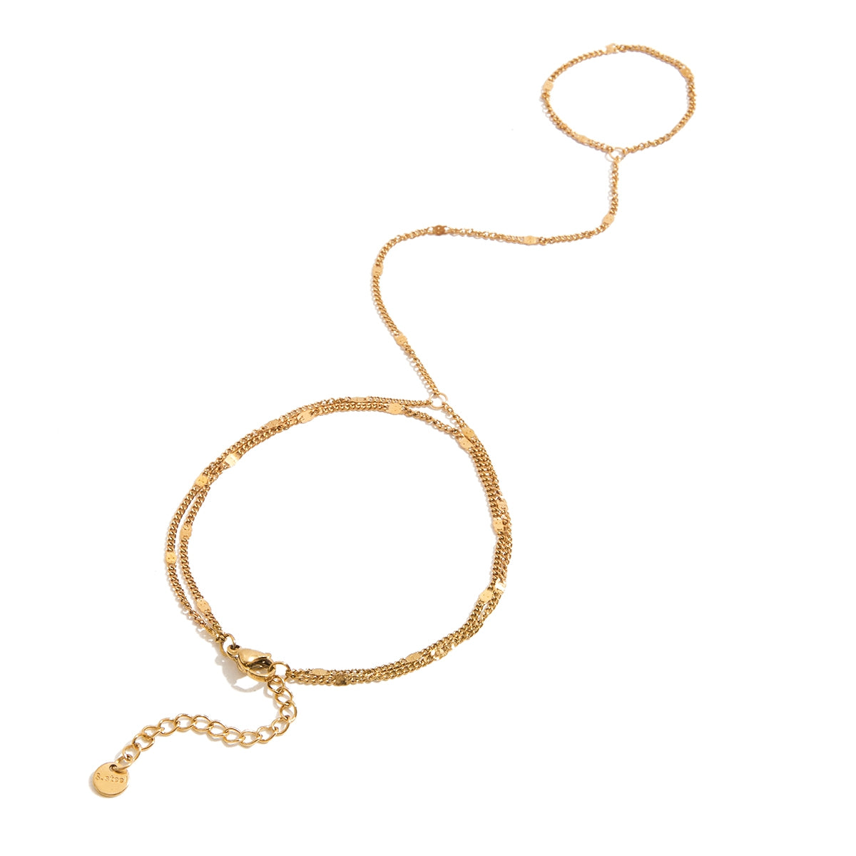 PVD Coated Real Gold Plated Geometric 316 Stainless Steel  Glam Luxurious Wedding Waterproof Non Tarnish 316 Stainless Steel  Lobster Trigger Clasp Closure Bracelets