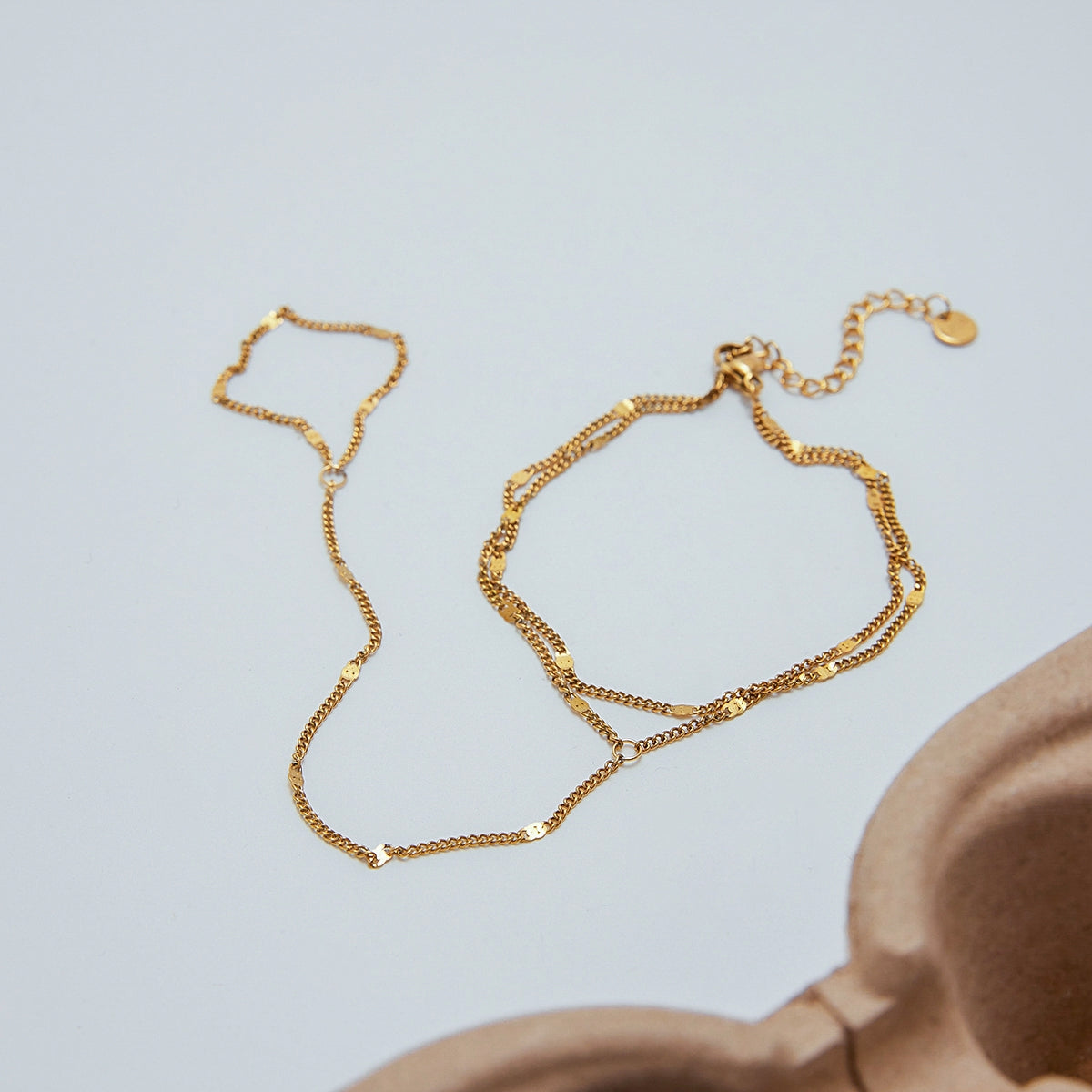 PVD Coated Real Gold Plated Geometric 316 Stainless Steel  Glam Luxurious Wedding Waterproof Non Tarnish 316 Stainless Steel  Lobster Trigger Clasp Closure Bracelets