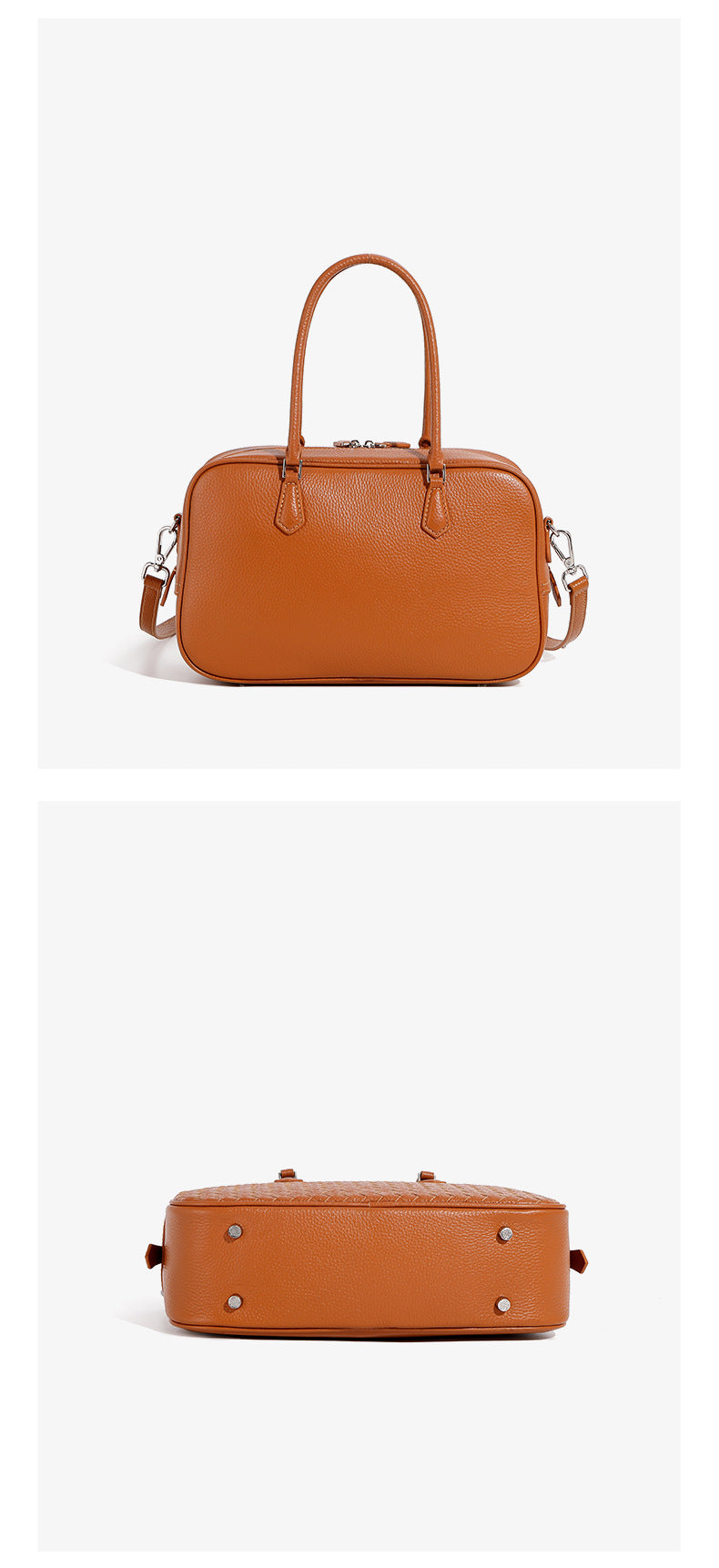 Handcrafted Leather Woven Handbag Top Layer Cowhide Single Shoulder Crossbody Commuter Bag For Women Autumn New Arrival
