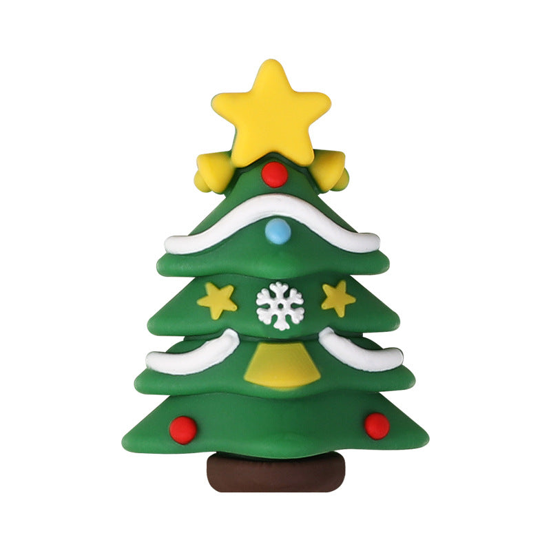 Gingerbread Silica Gel Beads With Epoxy Inlay, Multicolor Jewelry Accessories For Christmas