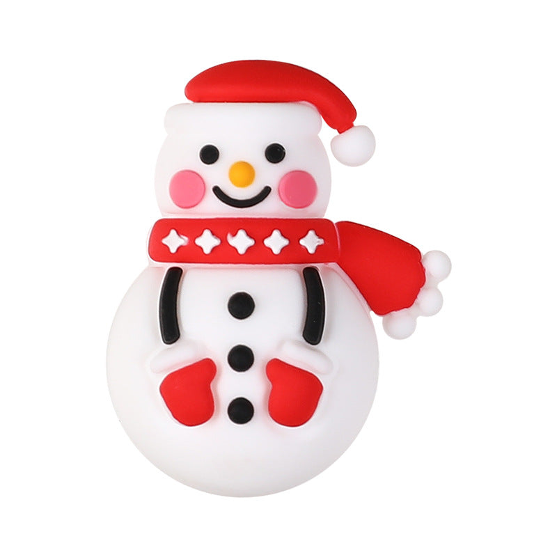 Gingerbread Silica Gel Beads With Epoxy Inlay, Multicolor Jewelry Accessories For Christmas