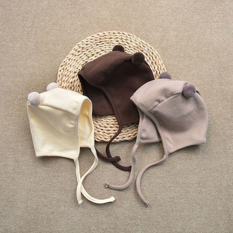 Adorable Baby Ball Cap Spring Autumn Unisex Infant Ear Protection Hat Children's Summer Ball Cap Design Simple Print Hoodie