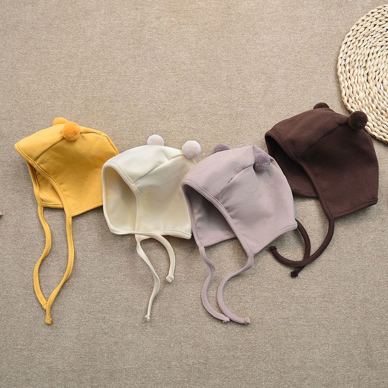 Adorable Baby Ball Cap Spring Autumn Unisex Infant Ear Protection Hat Children's Summer Ball Cap Design Simple Print Hoodie