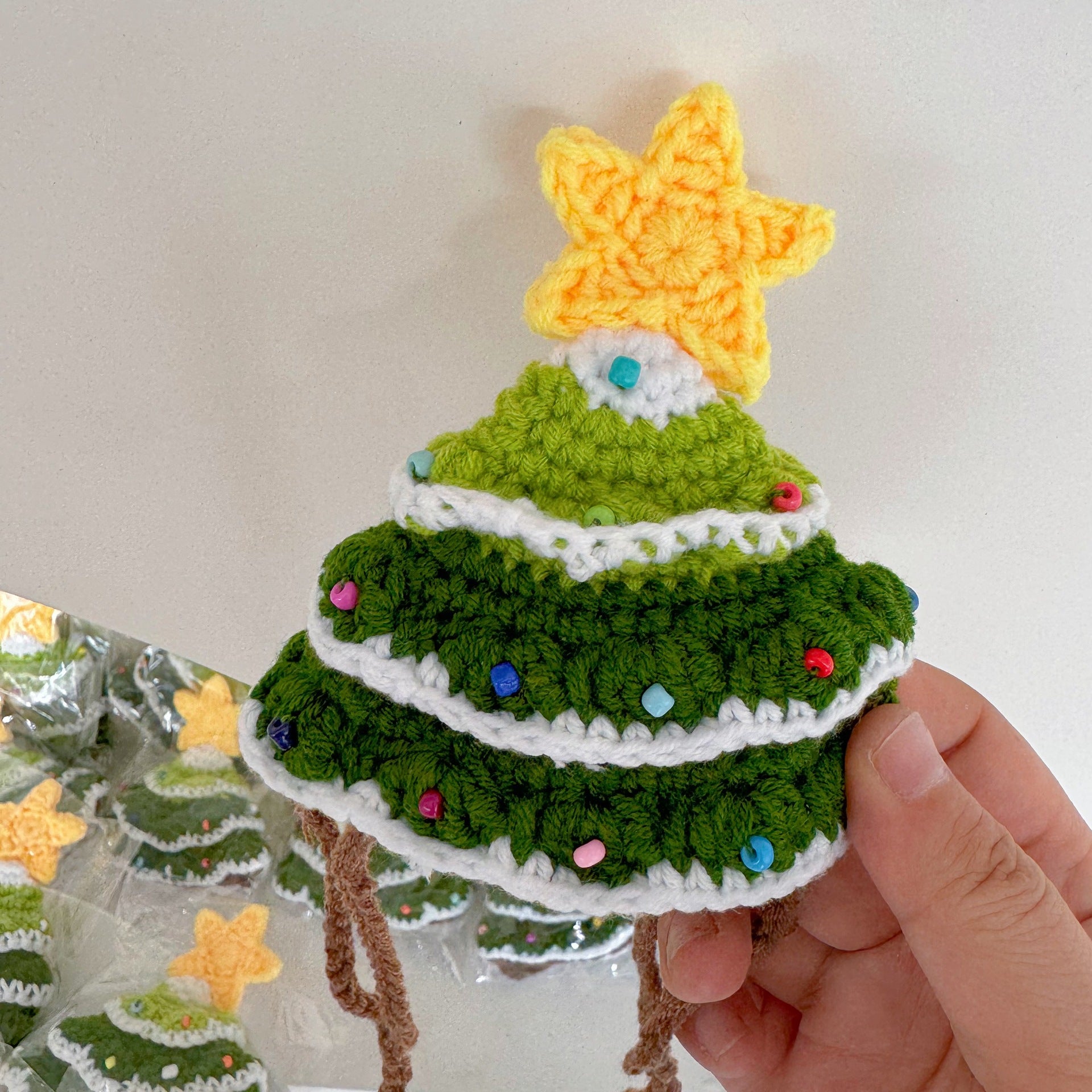 Christmas Tree Pet Hat Knitted Hat Christmas Gift Cat Dog Santa Claus Neck Ring Decoration Autumn Season Pet Accessories