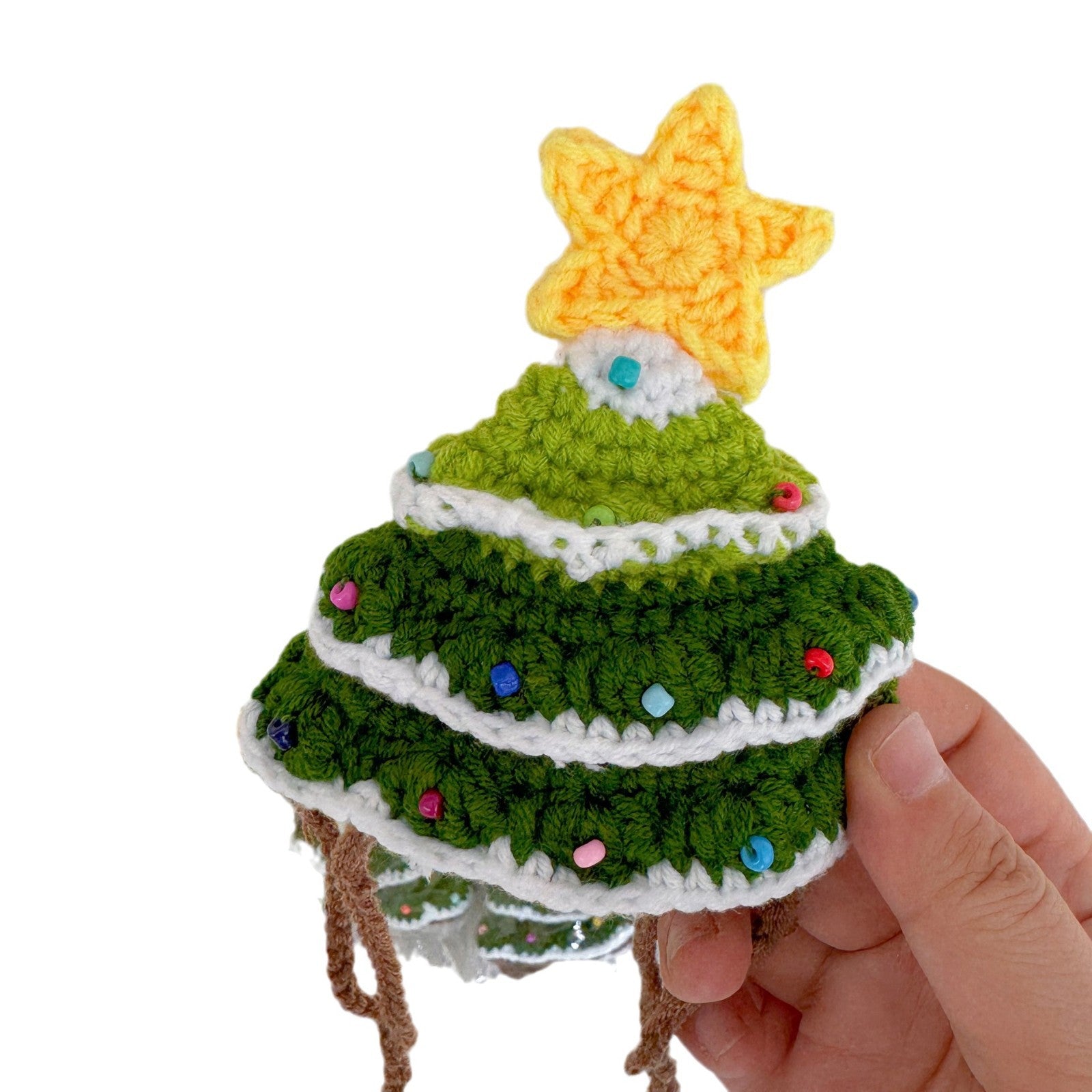 Christmas Tree Pet Hat Knitted Hat Christmas Gift Cat Dog Santa Claus Neck Ring Decoration Autumn Season Pet Accessories