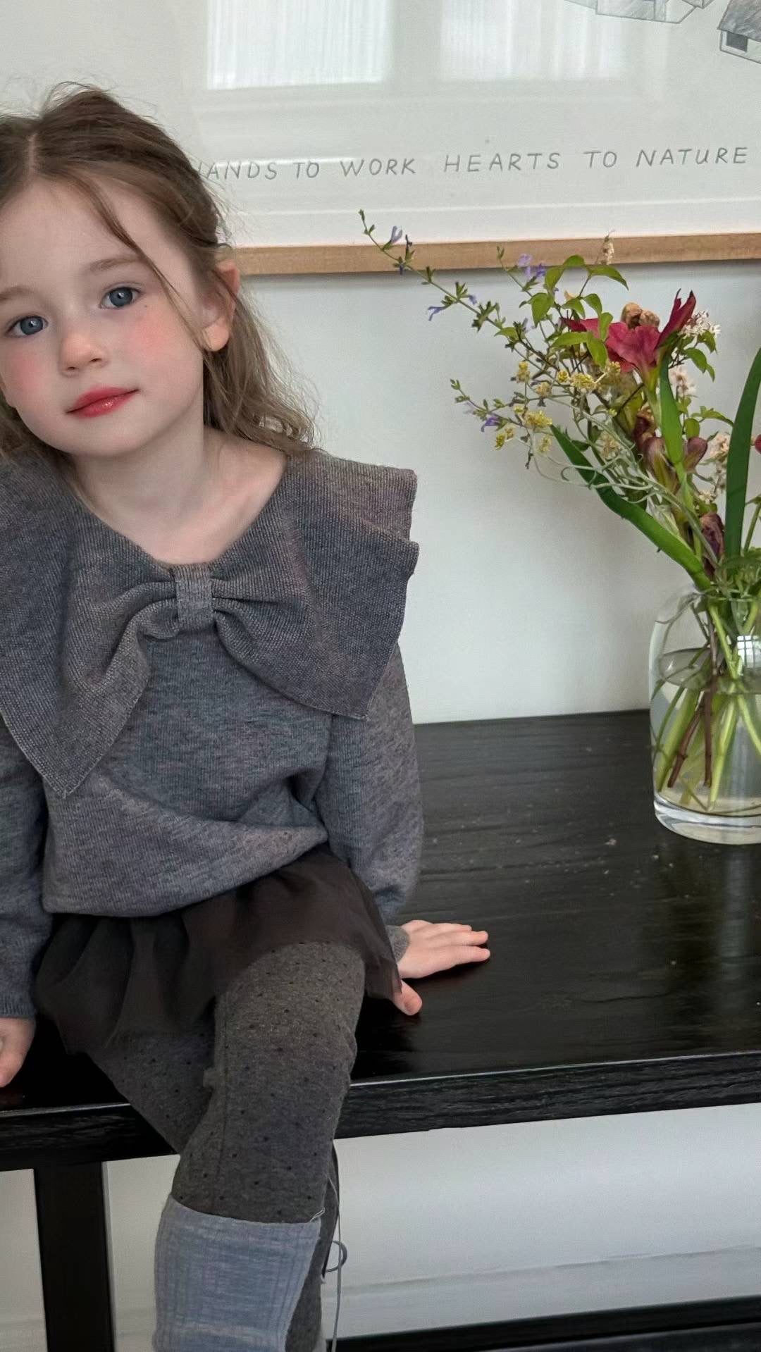 Girls Polka Dot Ballet Style Tight Pants Under Skirt Baby False Two-Piece High Waist Long Pants Autumn Season Sweet Style