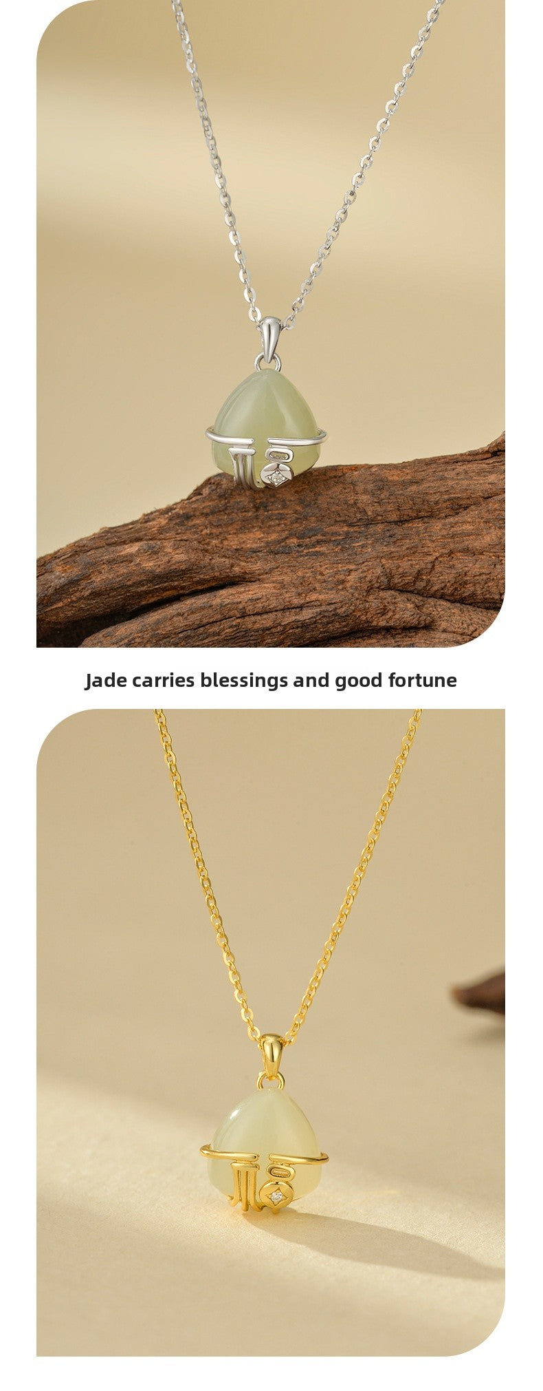 Natural Turquoise Silver Diamond-Encrusted Women's Necklace S925 Pure Silver Geometric Pattern Chinese Style Lockbone Chain