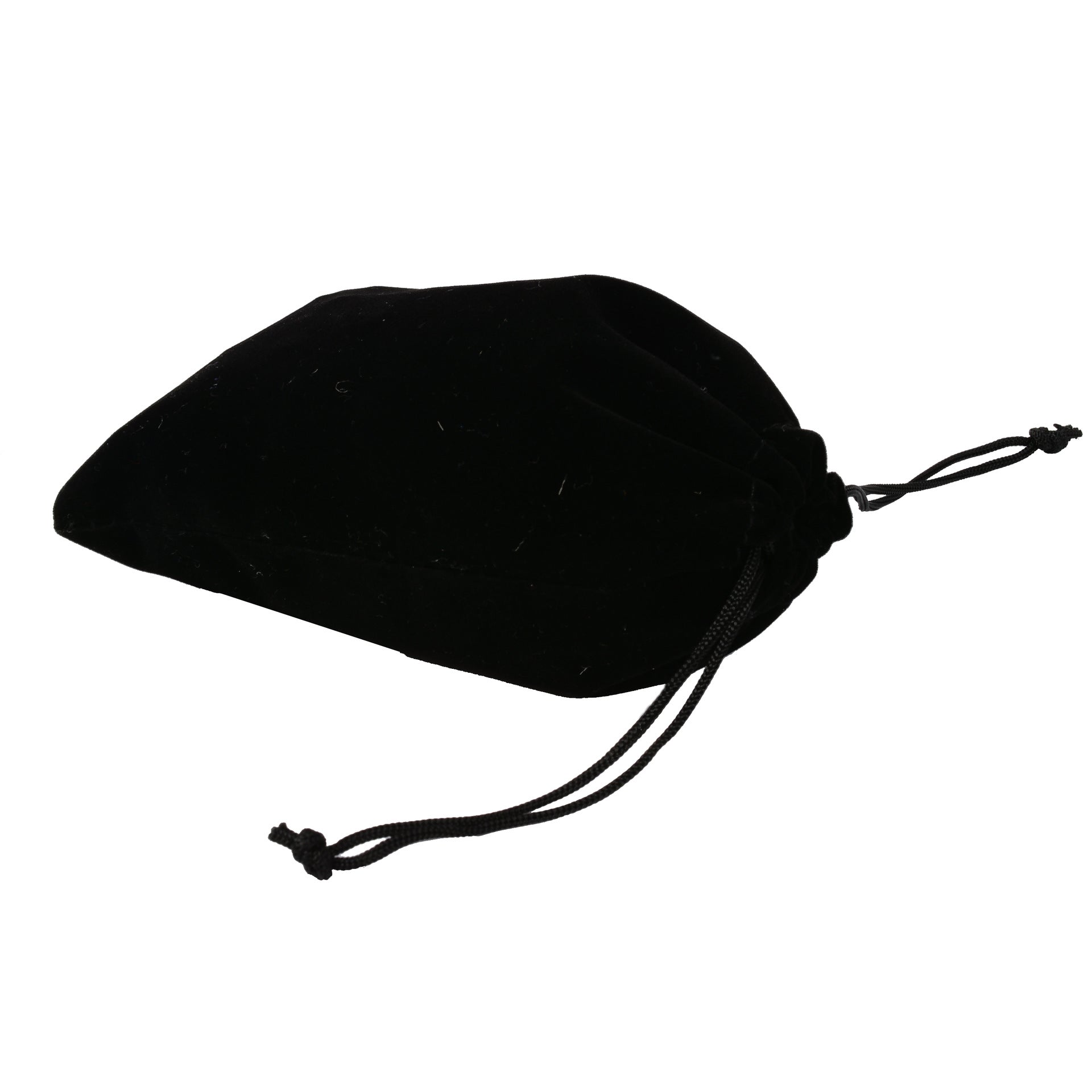 Black Drawstring Velvet Bag For Mobile Phone Power Bank Jewelry Packaging Purse Handbag Fashionable Solid Color Pouch