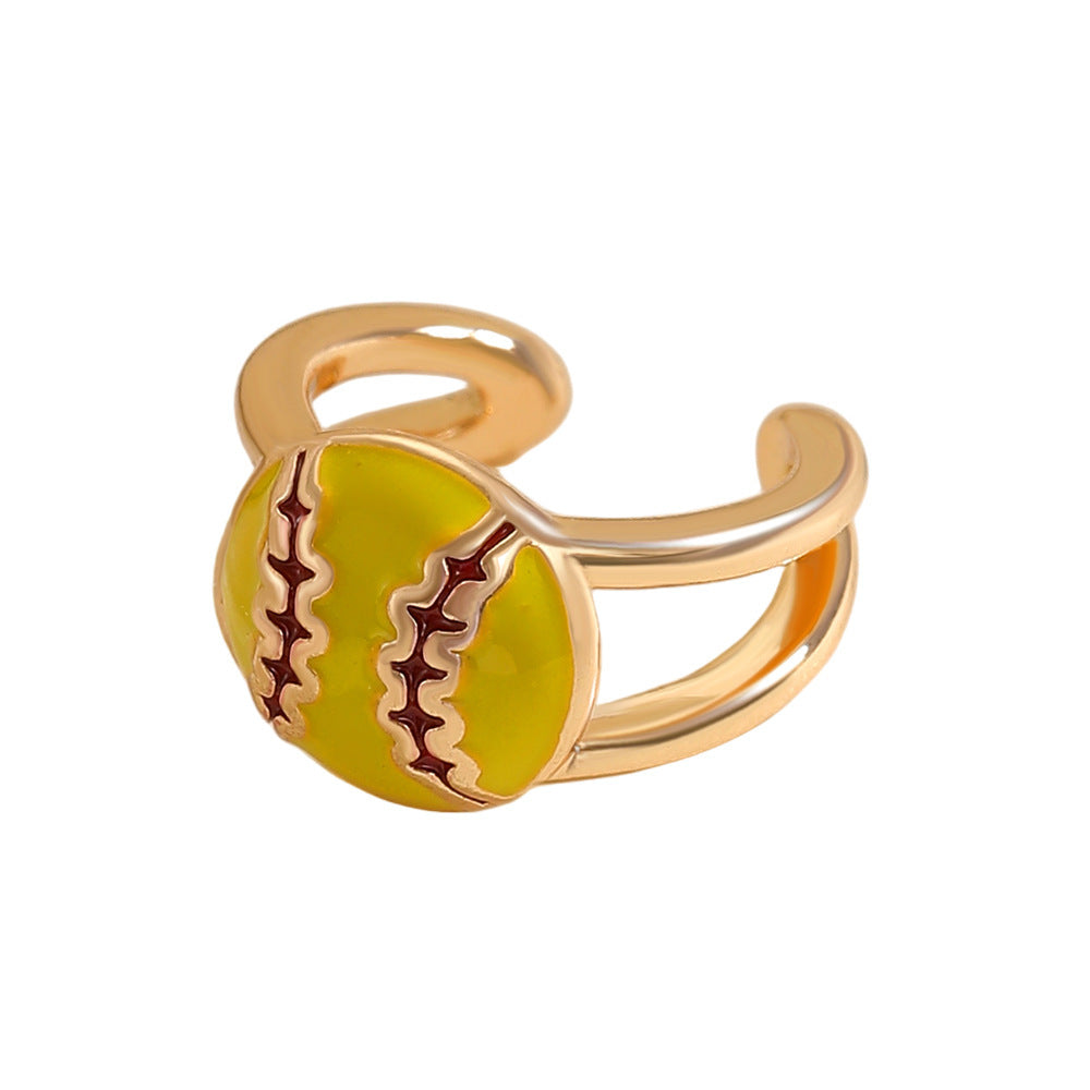 Basic Rugby Clip Earrings For Women In KC Golden Plated Copper With Electroplated Finish