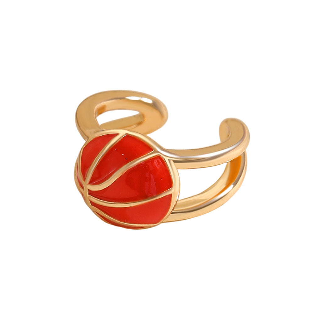 Basic Rugby Clip Earrings For Women In KC Golden Plated Copper With Electroplated Finish
