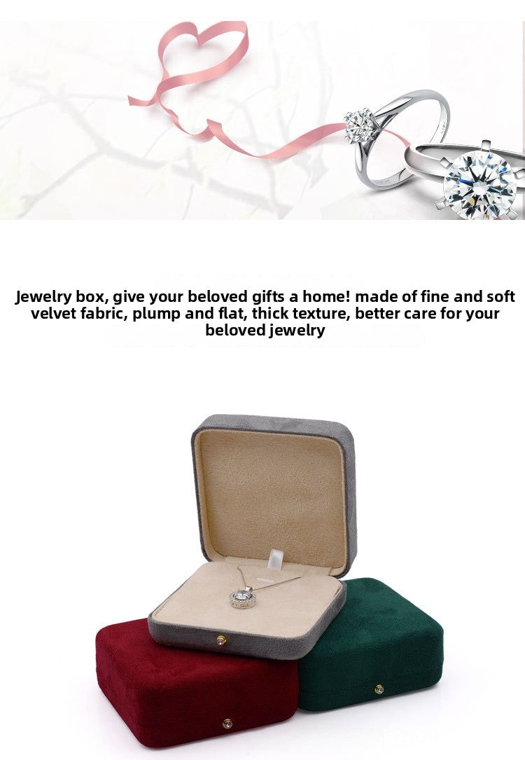 Flannel Jewelry Box For Elegant Storage And Protection