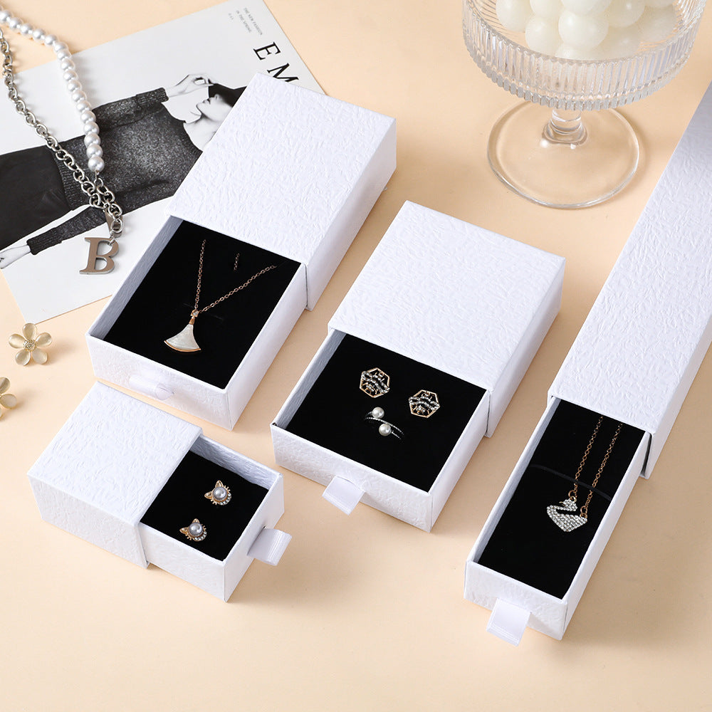 Elegant Solid Color Paper Jewelry Packaging Bag For Daily Use, 1 Piece