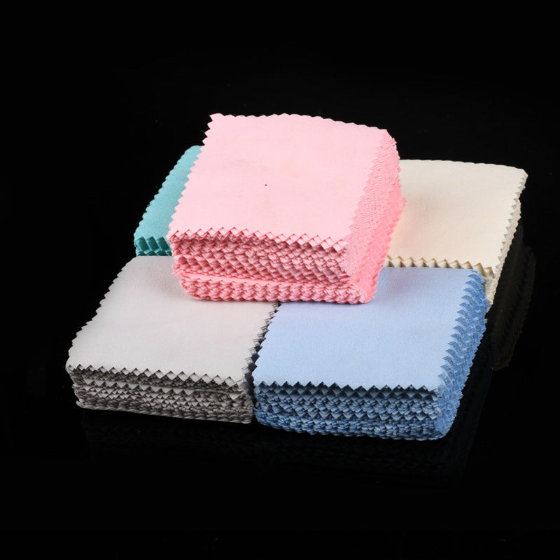 50-Pack Cleaning Cloth Four Colors 13 Yuan Suitable For Gold Jewelry Accessories Maintenance Bare Cloth
