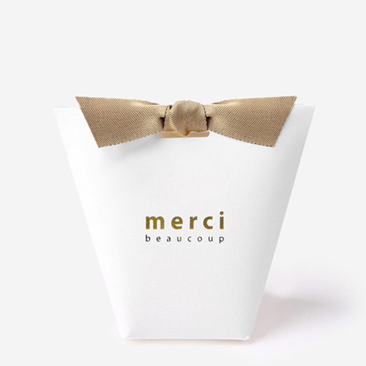 Special Paper Embossed Folding Gift Box Gold Stamping Color Card Paper Wedding Candy Packaging Box Customizable