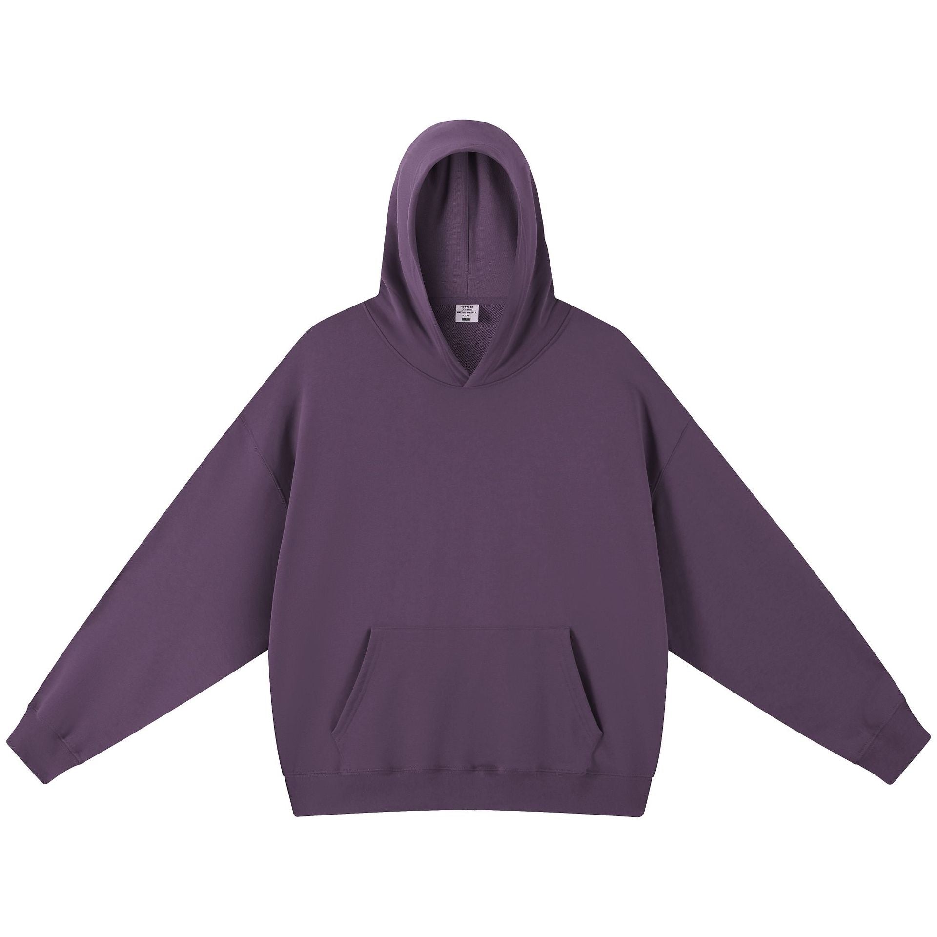 Men's Vintage Style Solid Color Hoodie In Coffer With Long Sleeve Cotton Fabric