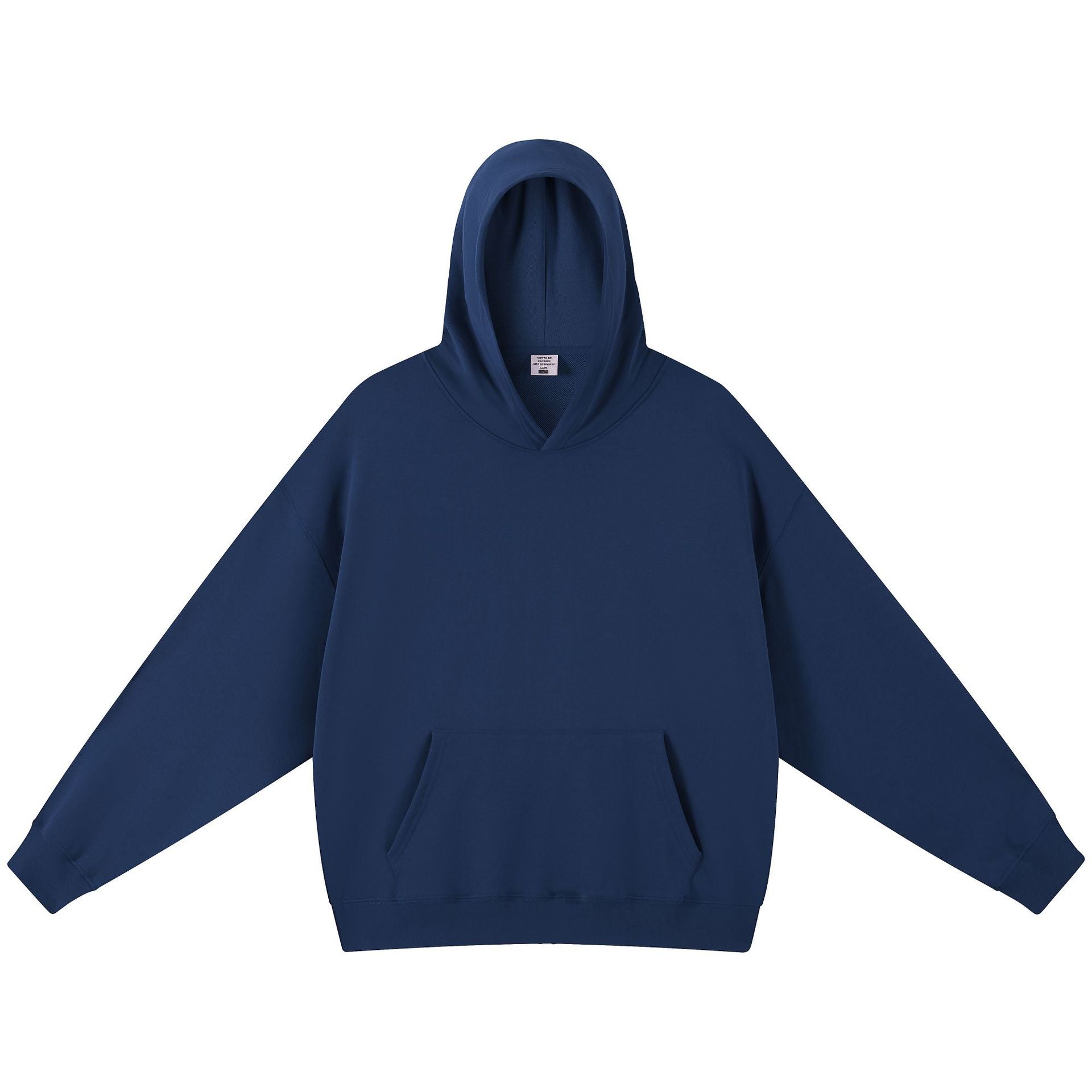 Men's Vintage Style Solid Color Hoodie In Coffer With Long Sleeve Cotton Fabric