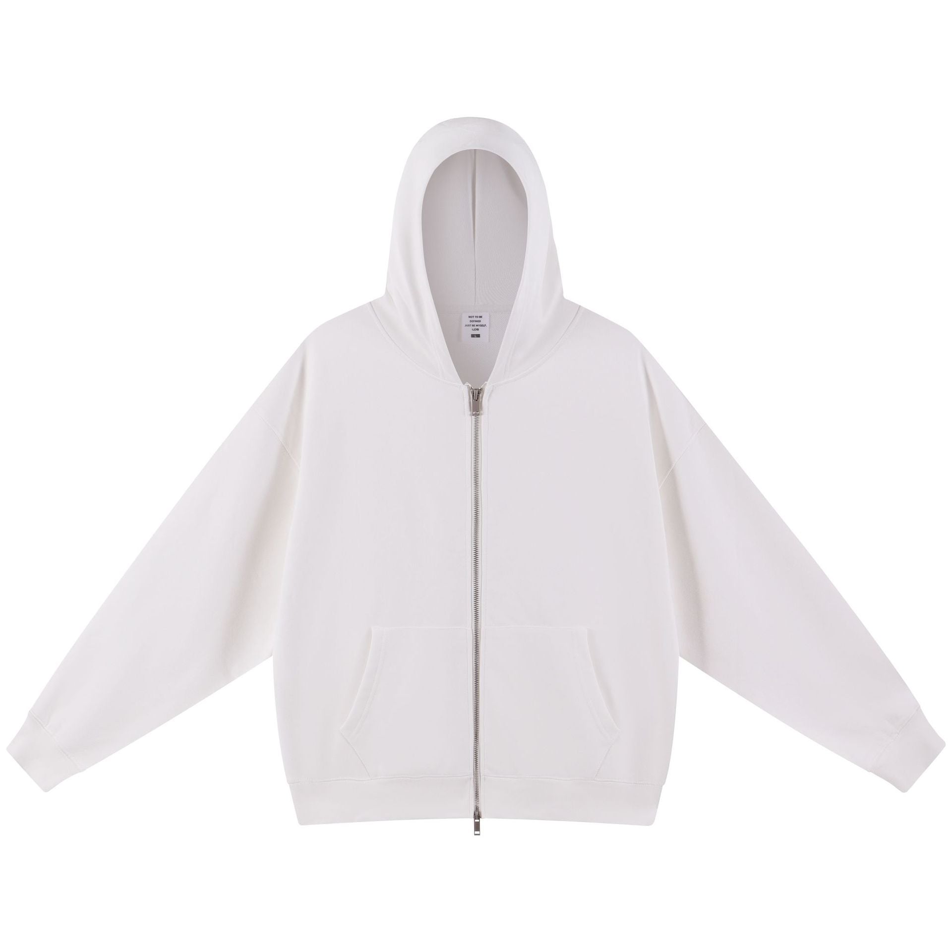 Men's Vintage Style Solid Color Hoodie In Coffer With Long Sleeve Cotton Fabric