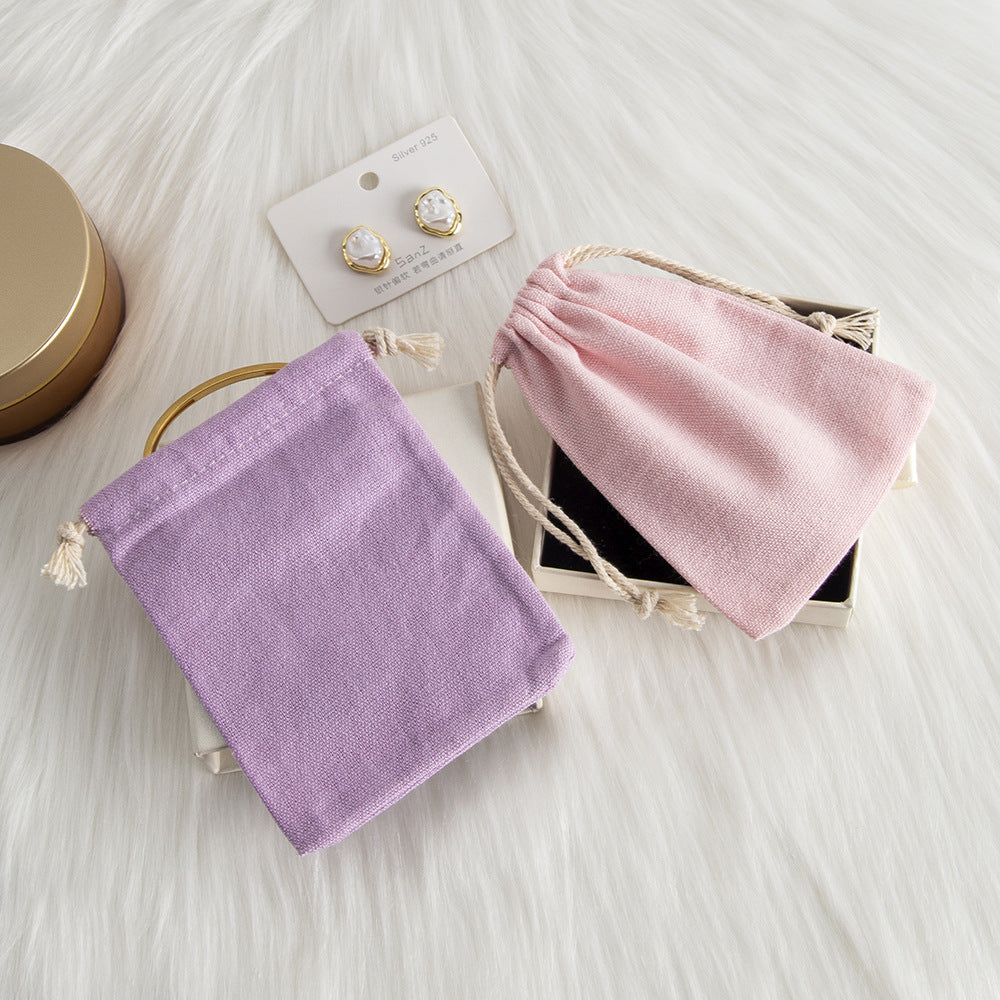 1 Piece Cloth Simple Style Daily Party Solid Color Jewelry Packaging Bags
