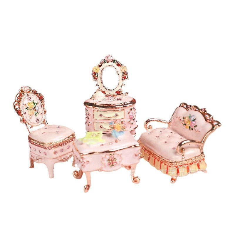 1 Piece Alloy Jewelry Box For Elegant Storage And Display