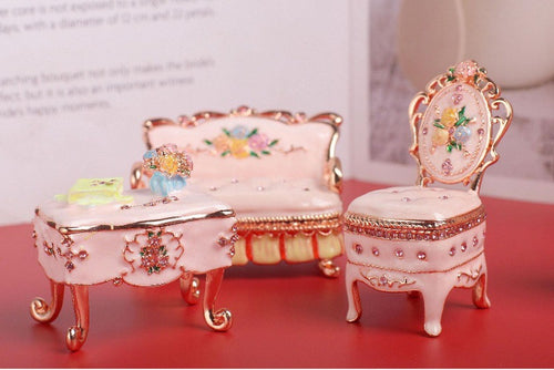 1 Piece Alloy Jewelry Box For Elegant Storage And Display