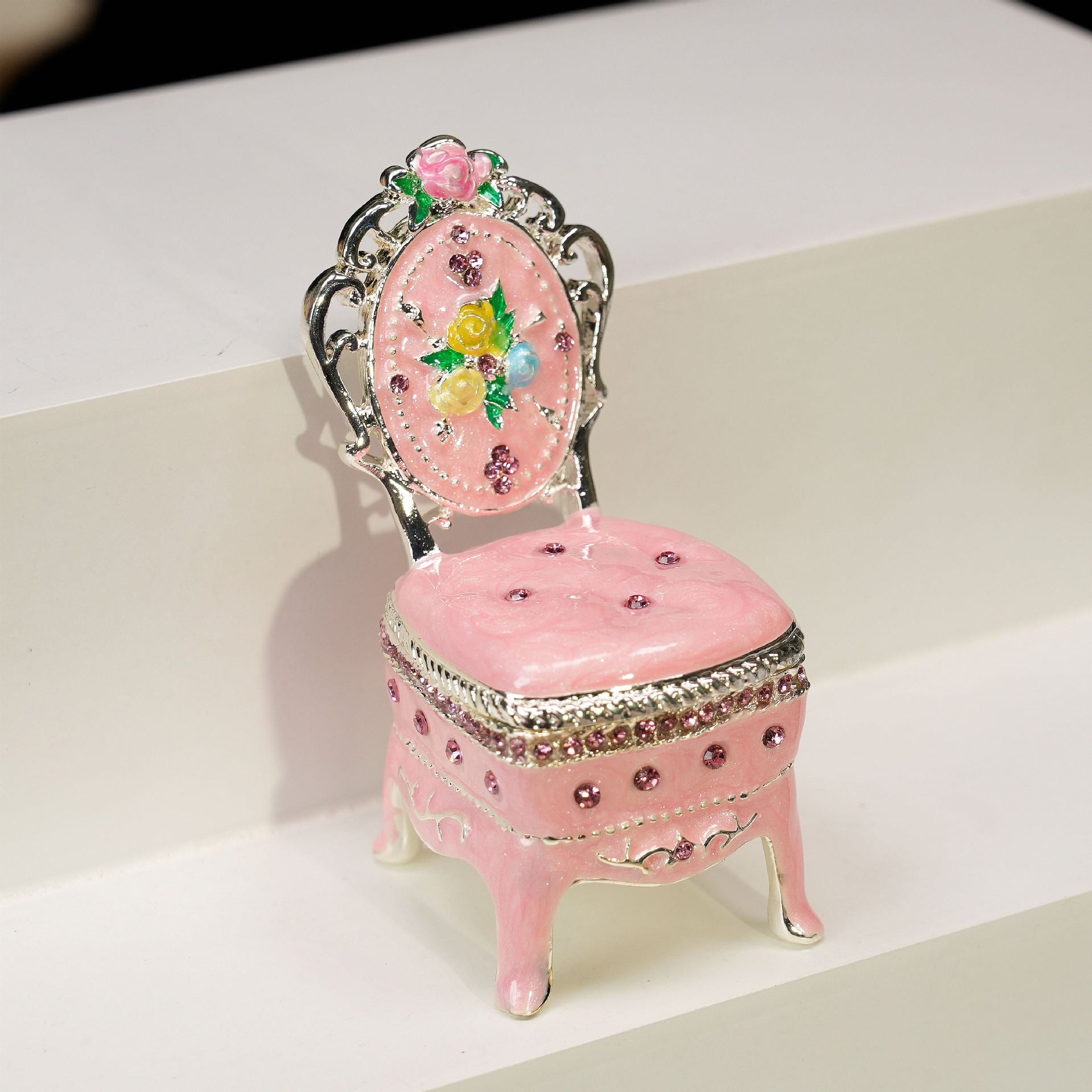 1 Piece Alloy Jewelry Box For Elegant Storage And Display