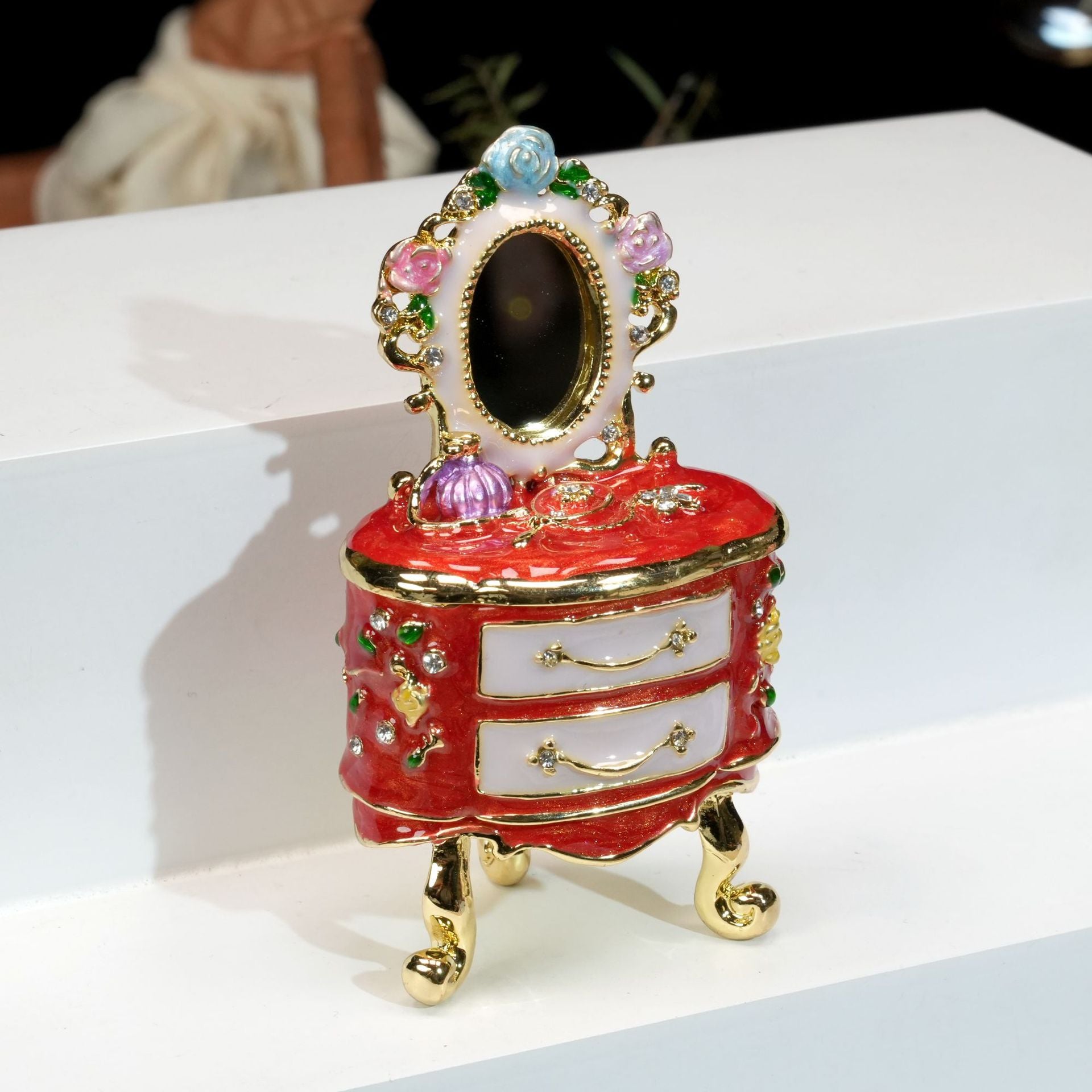 1 Piece Alloy Jewelry Box For Elegant Storage And Display