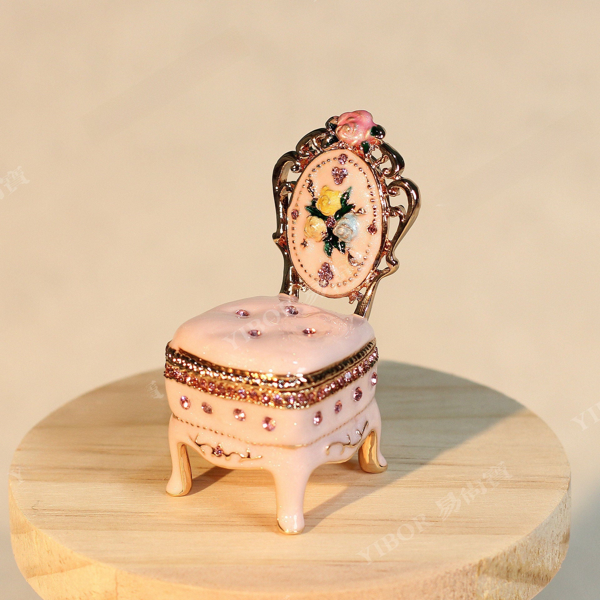1 Piece Alloy Jewelry Box For Elegant Storage And Display