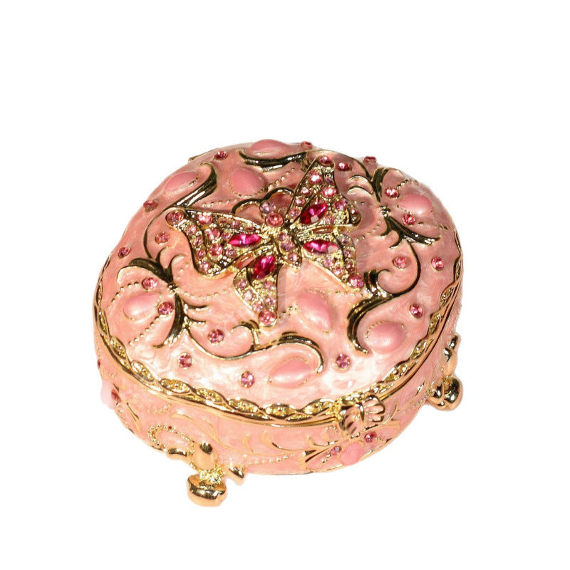 Butterfly Alloy Jewelry Packaging In Natural Pink, 1 Piece