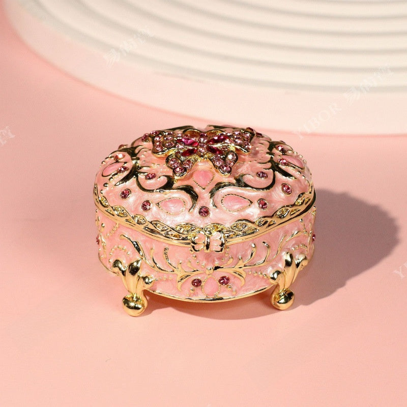 Butterfly Alloy Jewelry Packaging In Natural Pink, 1 Piece