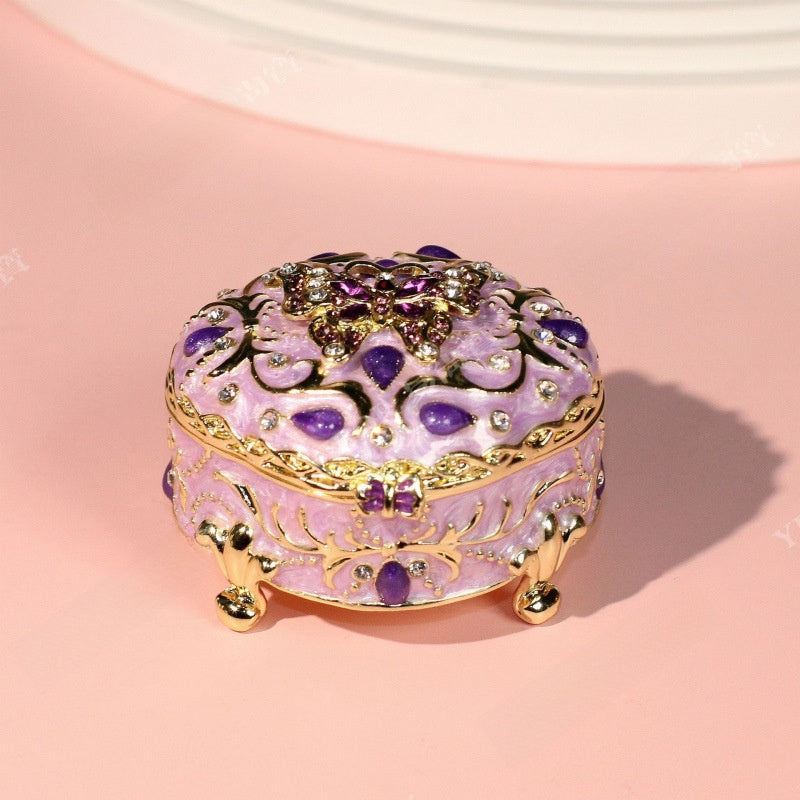 Butterfly Alloy Jewelry Packaging In Natural Pink, 1 Piece