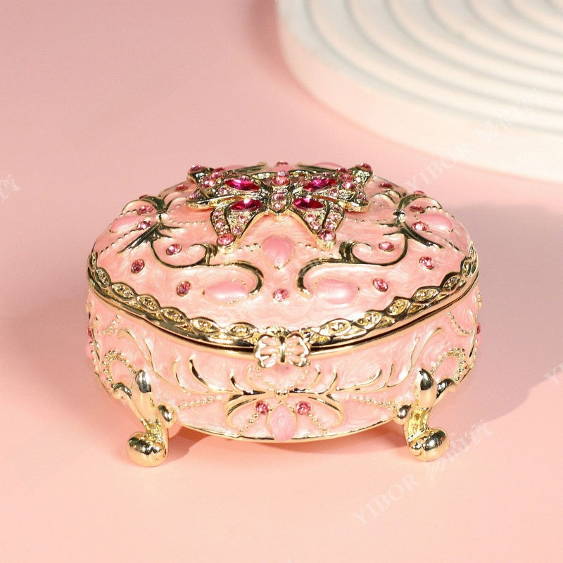 Butterfly Alloy Jewelry Packaging In Natural Pink, 1 Piece