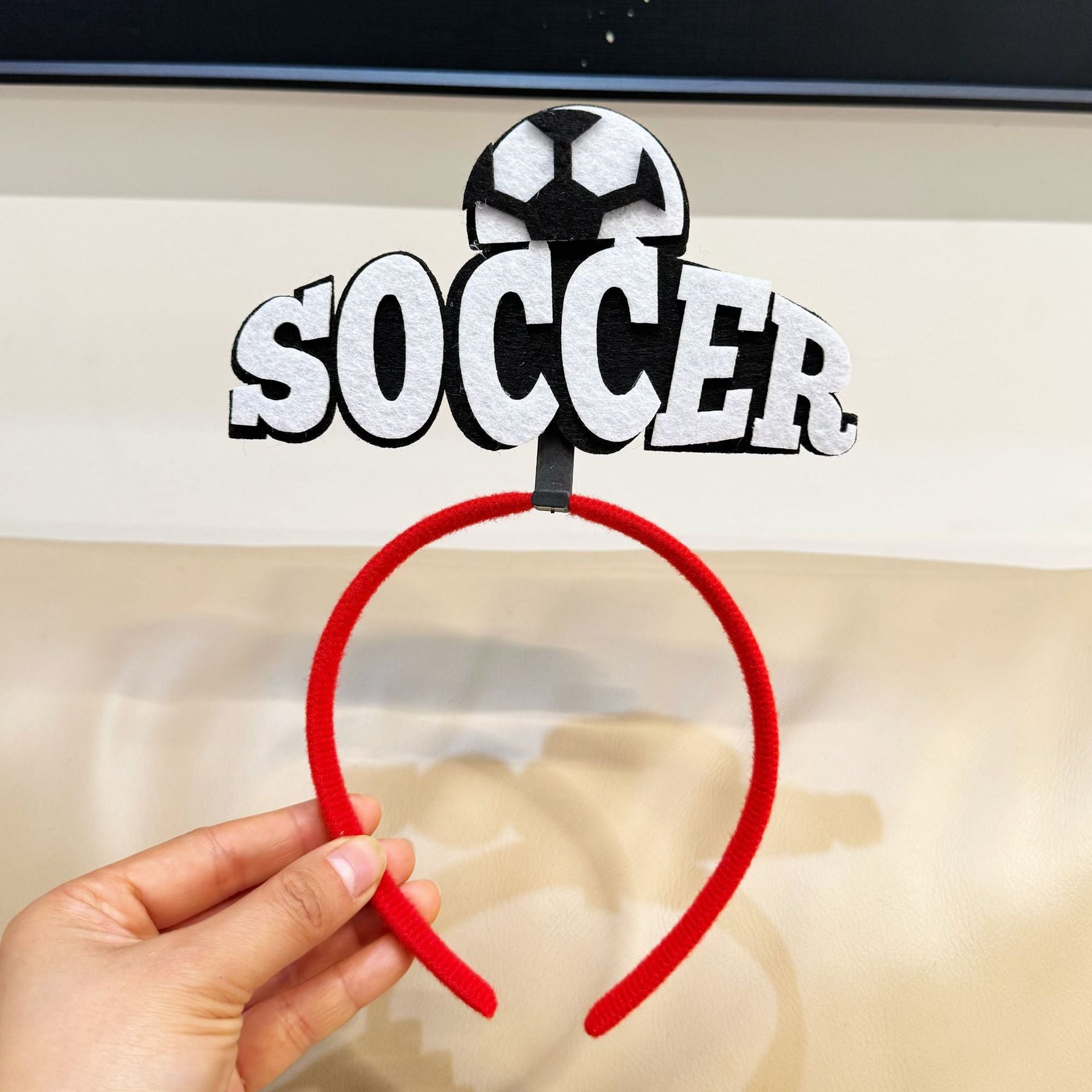 Modern Style Football Hair Band In Multicolor, Perfect For Spring And Football World Cup Celebrations