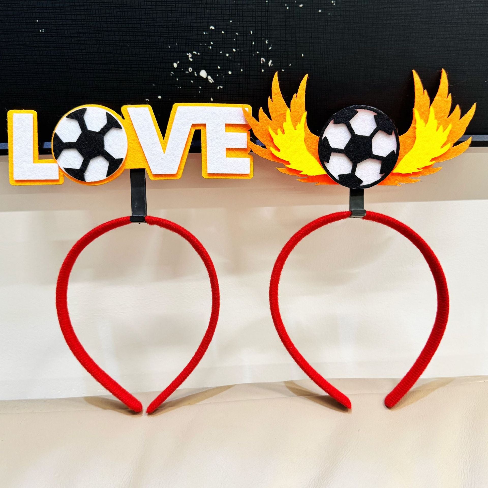 Modern Style Football Hair Band In Multicolor, Perfect For Spring And Football World Cup Celebrations