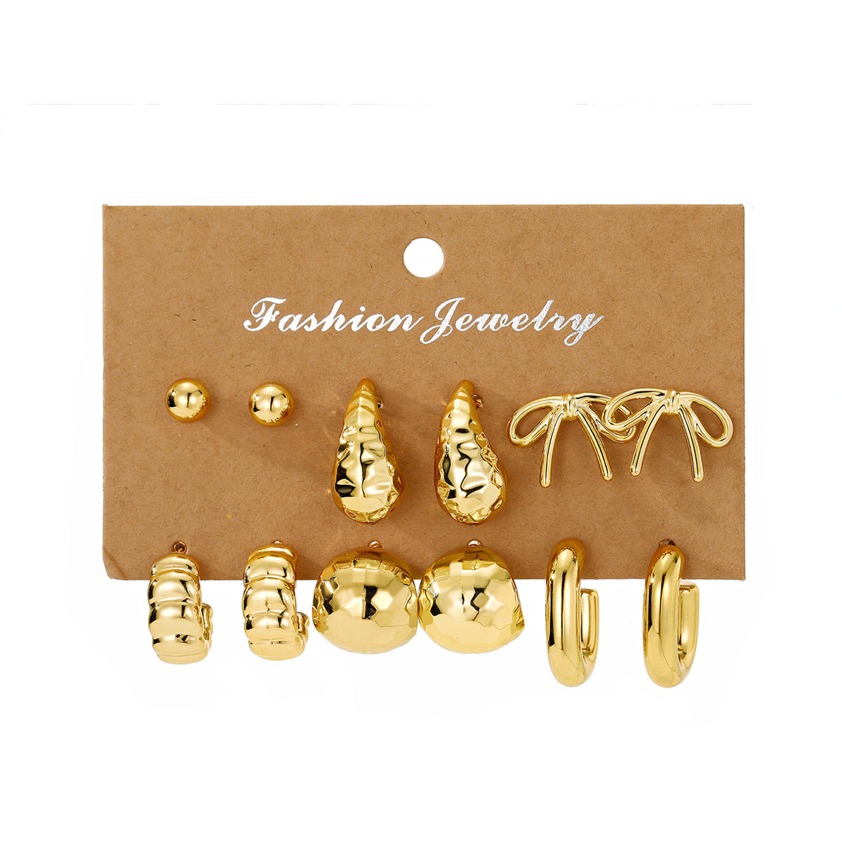 C Shape Earrings For Women In Simple Style With 304 Stainless Steel Alloy Posts