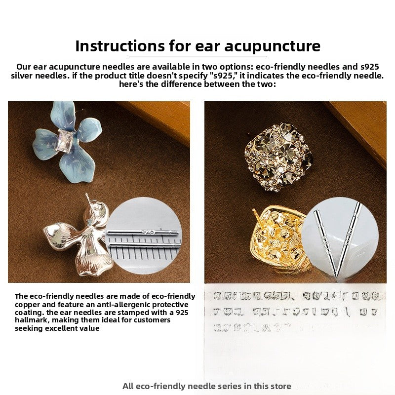 Exaggerated White Enamel Leaves Earrings For Women In Alloy