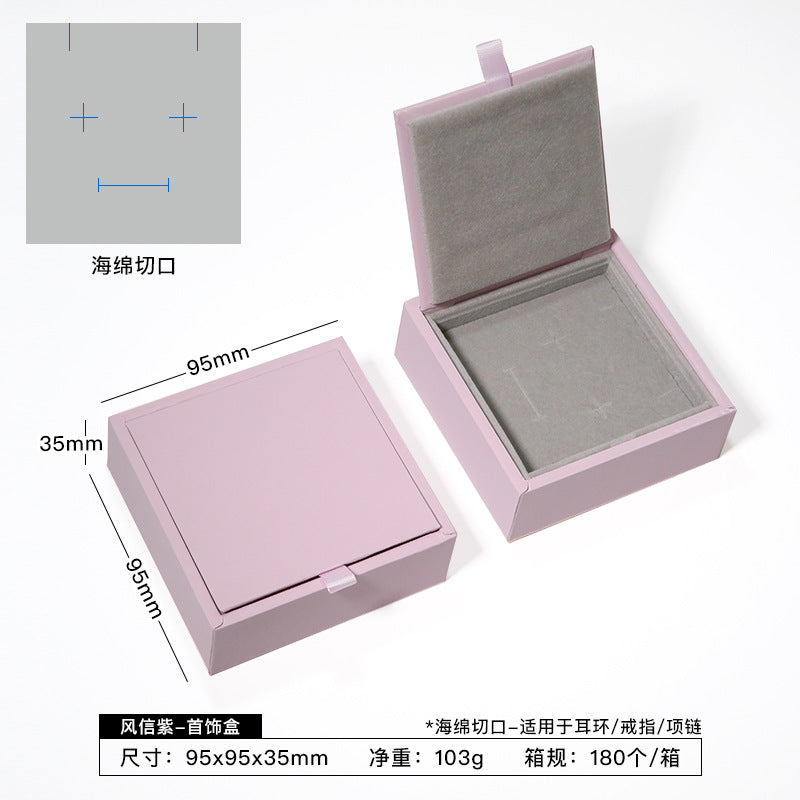 Customized Jewelry Boxes Made Of Paper In Vibrant Orange For Elegant Jewelry Packaging