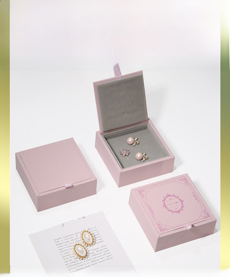 Customized Jewelry Boxes Made Of Paper In Vibrant Orange For Elegant Jewelry Packaging