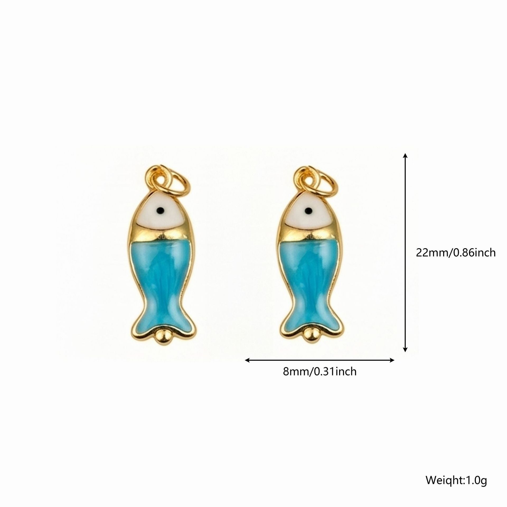 Ocean Copper Pendant With Rhinestones And Enamel Craftsmanship, Elegant Jewelry For Women In Gold