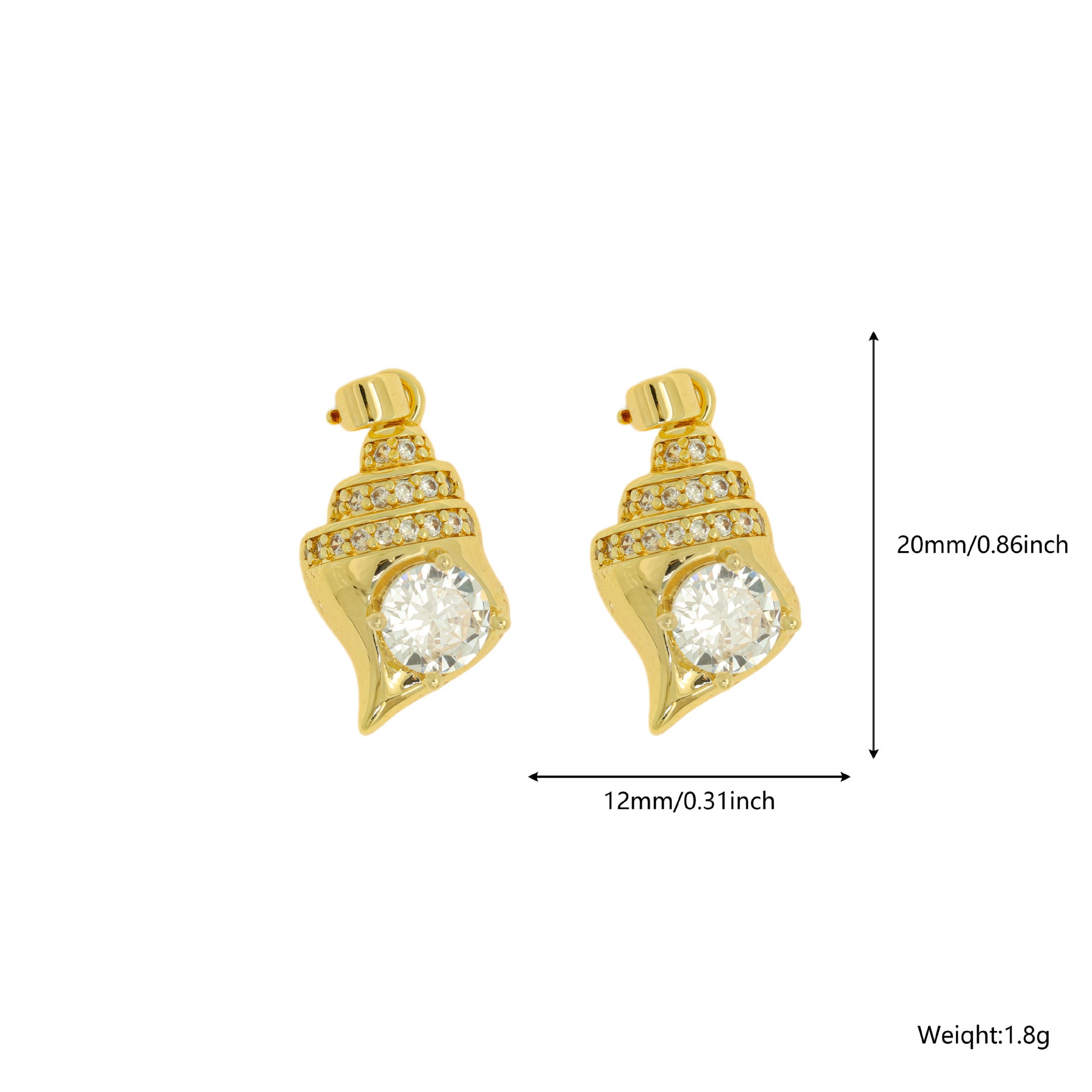 Ocean Copper Pendant With Rhinestones And Enamel Craftsmanship, Elegant Jewelry For Women In Gold