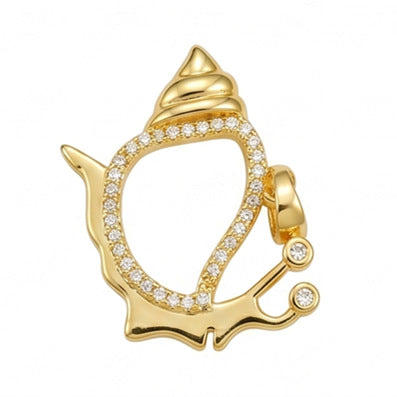 20 PCS Copper Crab Pendants With Zircon Inlay, Enamel Craft, Designed For Women Jewelry Making