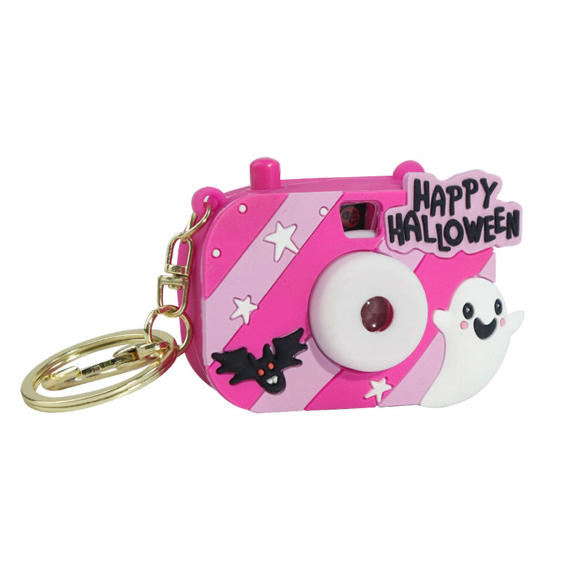 Halloween Skull Key Chain Featuring PVC Material, Ideal Bag Charm For Spooky Accessories