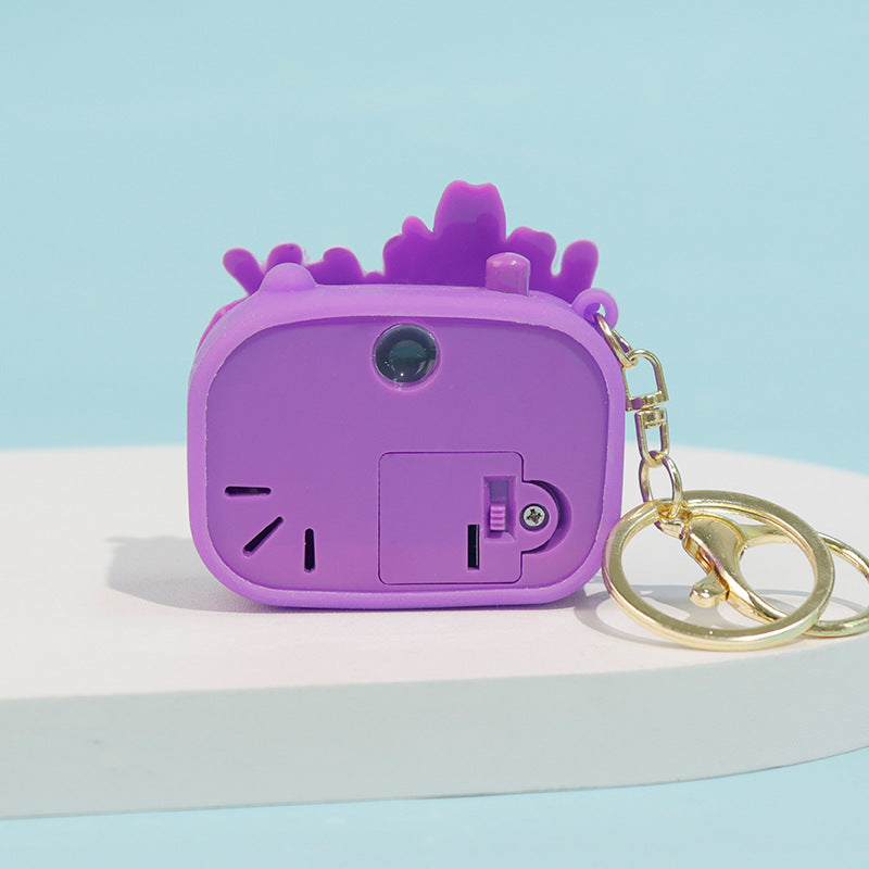 Halloween Skull Key Chain Featuring PVC Material, Ideal Bag Charm For Spooky Accessories